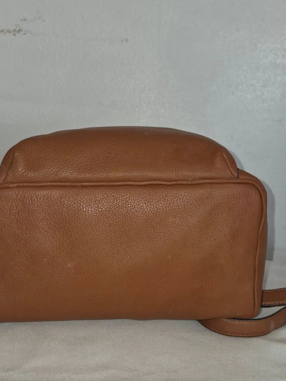 kate spade Leila Warm Gingerbread Pebbled Leather Backpack